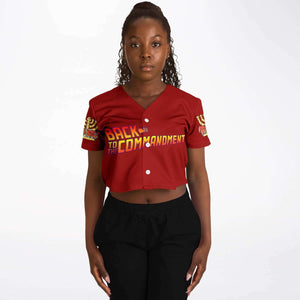 Hebrew Israelite Women's Back To The Future Red Baseball Jersey