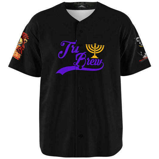 House Of Joseph Co. Hebrew Israelite Tru Brew Royal Purple Black Jersey