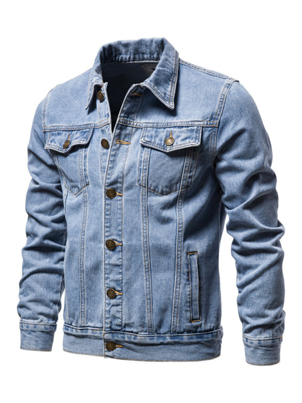 Men's Denim Jacket Casual Slim Jacket Outerwear