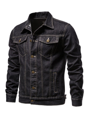 Men's Denim Jacket Casual Slim Jacket Outerwear