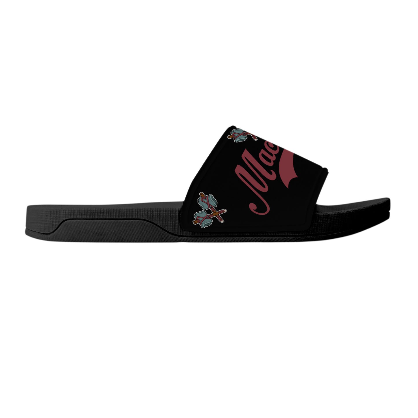 Maccabees Slide Sandals - Black