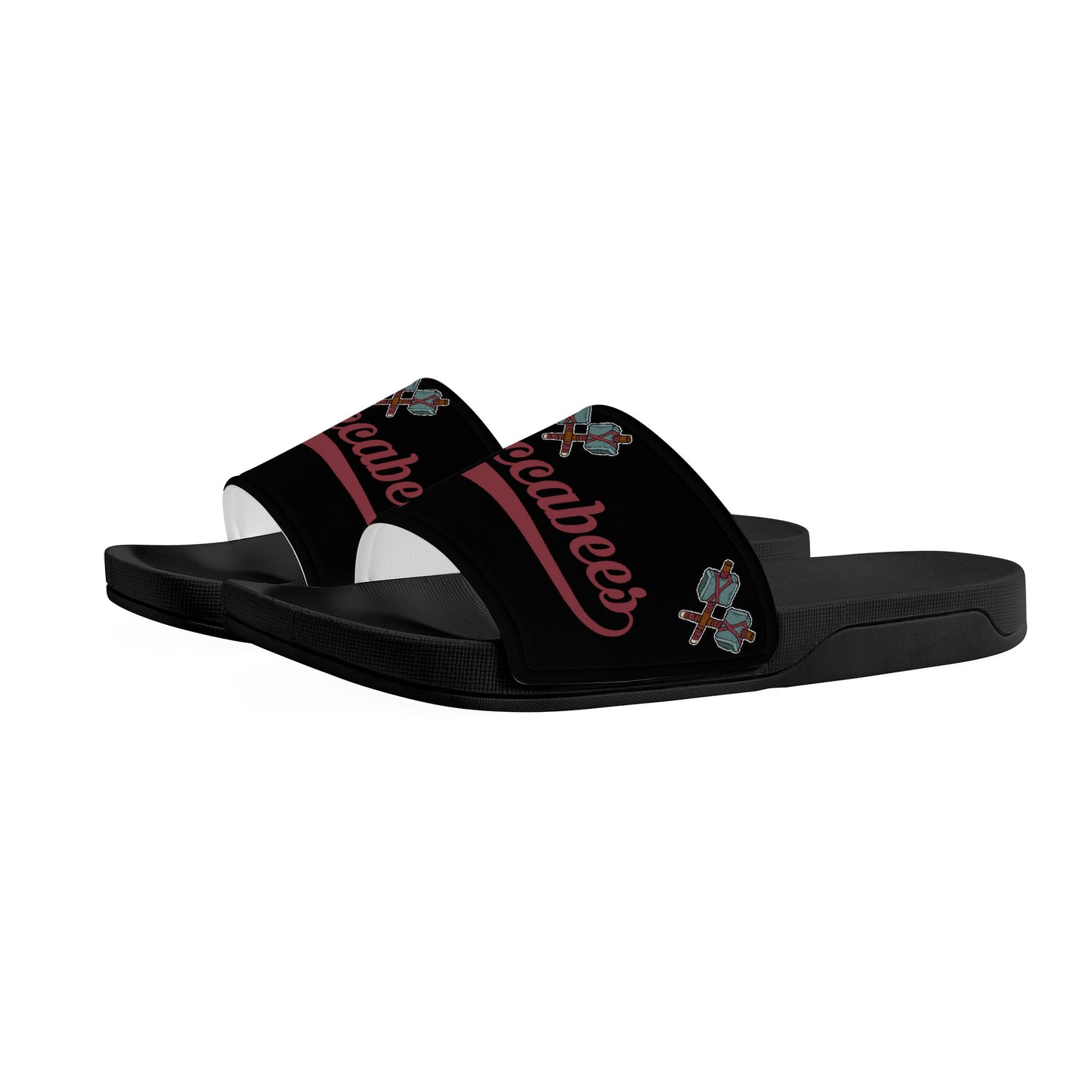 Maccabees Slide Sandals - Black